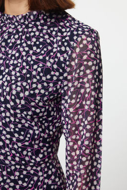 TRENDYOLMILLA Siyah Dik Yaka Dokuma Elbise TCLAW19LJ0076  фото 46