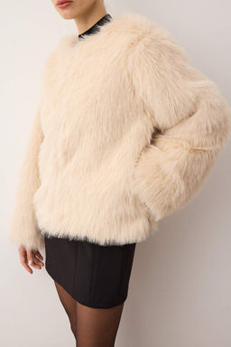 Siyah Oversize Kal?p Kurk Mont TWOAW25MO00133 - Trendyolmilla фото 13