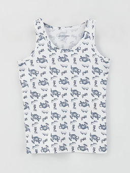 Bisiklet Yaka Erkek ?ocuk Atlet 2li - Waikiki фото 2