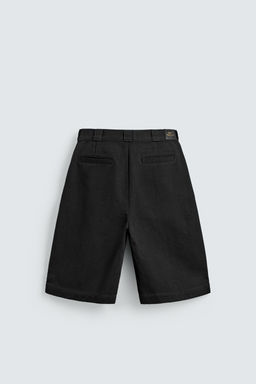BERMUDA RELAXED FIT PLIEGUES / Negro - Zara фото 7