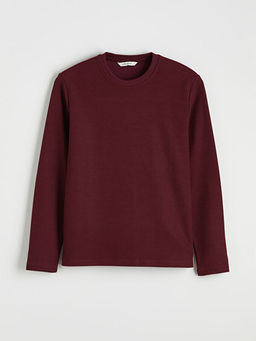 Bisiklet Yaka Uzun Kollu Erkek Ti??rt