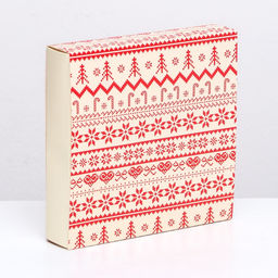 Коробка для конфет, 8 конфет и шоколадка, 17,7 х 17,7 х 3,8 см Вязанка - UPAK LAND фото 7