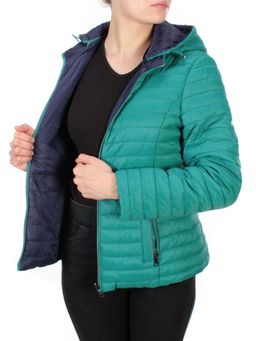9313 TURQUOISE/BLUE Куртка демисезонная двухсторонняя женская RIKA (100 гр. синтепон) - Fashion фото 19
