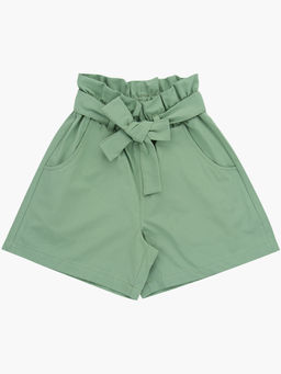 Шорты с пояском текстильные UD 7573 фисташка - Mini maxi фото 4