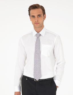 Beyaz Regular Fit Uzun Kollu Basic G_mlek