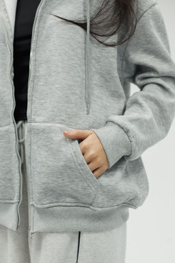 Худи на молнии с капюшоном