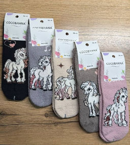 BK945 Носки, 5 пар (бархат) МУЛЬТИЦВЕТ