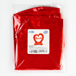 Воздушный шар фольгированный 50 Сердце, на подставке, красное, под воздух - Страна карнавалия фото 3