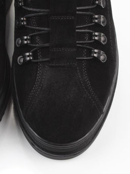 05-1829M-8-328 BLACK Ботинки зимние мужские (натуральная замша, натуральный мех)