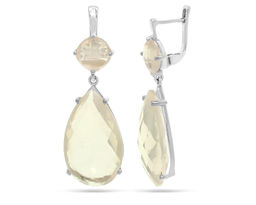 Серьги из серебра розовый кварц, Мистика