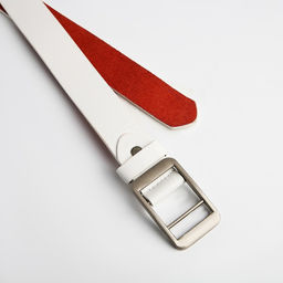 Ремень женский, ширина 3 см, пряжка металл, винт, цвет белый - Simaland фото 3