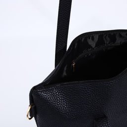 Сумка-тоут на молнии, цвет чёрный - Simaland фото 6