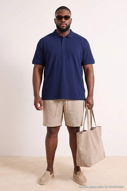B_y_k Beden Lacivert Regular/Normal Kesim Basic %100 Pamuk Polo Yaka T-shirt TMNSS24BF00000 - Trendyolmilla фото 2