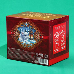 Подарочный набор Сказочного Нового Года: чай чёрный с апельсином и шоколадом 50 г., кружка 300 мл. - Фабрика счастья фото 6