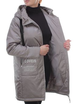 BM-929 GRAY Куртка демисезонная женская COSEEMI (100 гр. синтепон) - Фабричный китай фото 6