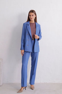 11834 Брюки со стрелками голубые - Martichelli фото 27