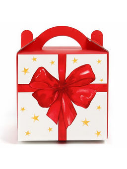 Цена за 5 шт. Коробка кондитерская с окном, сундук, «Бант», 20×20×20 см