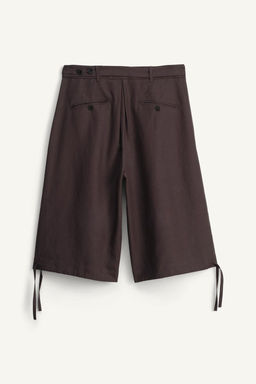 LIMITED EDITION LYOCELL-LINEN BERMUDA SHORTS - Zara фото 6