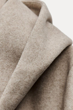 SOFT HOODED BELTED COAT - Zara фото 16