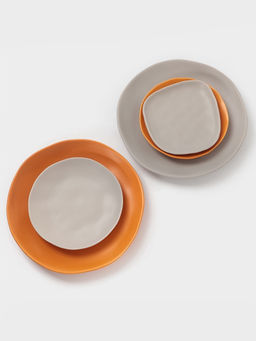 Тарелка Magistro Potter, d=26 см, фарфор, оранжевая фото 8