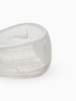 Браслет манжет акрил "Тренд", цвет белый