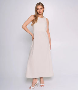 Платье #ОКТ025004, светло-бежевый - Dommod фото 6