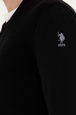 Мужской черный базовый трикотажный кардиган - U.s. polo assn фото 14