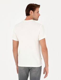 Ekru Slim Fit Basic Ti__rt