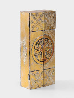 Ключница «Древо», 6 крючков, 14×7×32 см, МДФ, золотистая