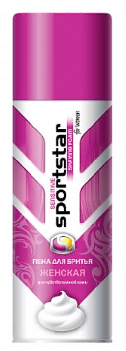 Sport Star Пена д/бритья ЖЕНСКАЯ Sensitive д/чувствит. к.(200мл).12 АКЦИЯ !!!