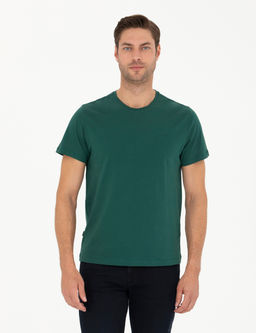 Koyu Ye_il Slim Fit Basic Ti__rt