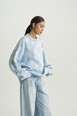 Джемпер Cotton Jacquard Light Blue