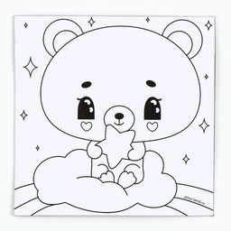 Цена за 2 шт. Магнит-раскраска «Мишка», 10 х 10 см