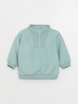 Bisiklet Yaka Uzun Kollu Bask?l? Erkek Bebek Sweatshirt ve Pantolon 2li Tak?m - Waikiki фото 2
