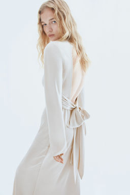 Vestido con lazada y espalda descubierta - H&m фото 8