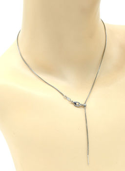 Цепочка для кулонов металл цв.стальной, 46см