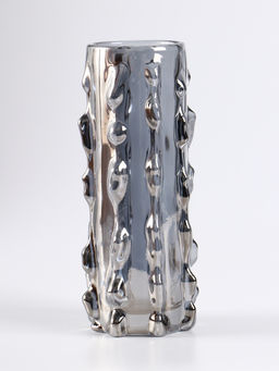 Ваза для цветов «Алонзо», 18×6 см, стекло, чёрная