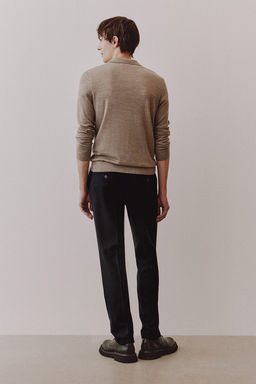 Slim Fit Wool-blend trousers - H&m фото 3