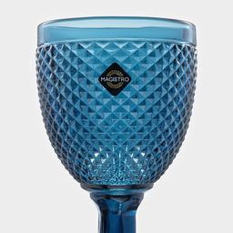Бокалы для вина Magistro Вилеро, 280 мл, набор 6 шт., стекло, синие  фото 6