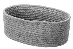 Хлебница плетеная с льняным мешком 35*25*13 см, серая - Elan gallery фото 5