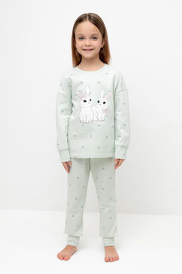 Crockid _ К 1581/зеленая пастель,мини клевер пижама дет