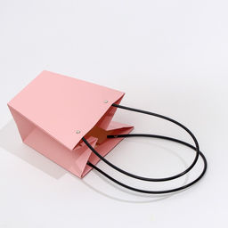 Цена за 10 шт. Сумка для цветов розовая влагостойкая, 17×17 - 11.5×11.5 - 20 см