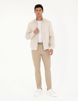 Bej Baharl_k Mevsimlik Mont - Pierre cardin фото 4