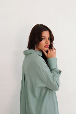 Базовая удлинённая рубашка свободного силуэта - Martichelli фото 47