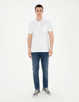 Beyaz Regular Fit Basic Ti__rt