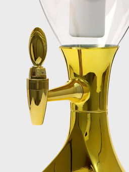 Башня пивная MonlinGold, колба 3 л, ёмкость для льда, подсветка, пластик, золотистый - Simaland фото 5