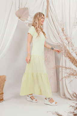 Платье AMORI 9671 желтый лимон  фото 3