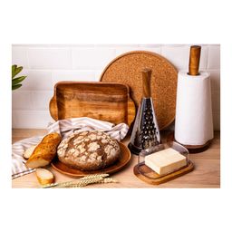 Держатель для бумажного полотенца из натурального дерева Walmer Organic, цвет темное дерево  фото 3