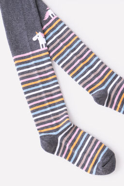 CROCKID СТОК! Колготки. Цвет: тем.серый меланж  фото 3