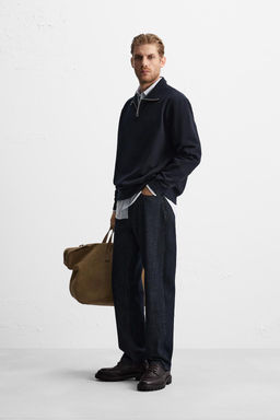 BASIC QUARTER ZIP SWEATSHIRT - Zara фото 29